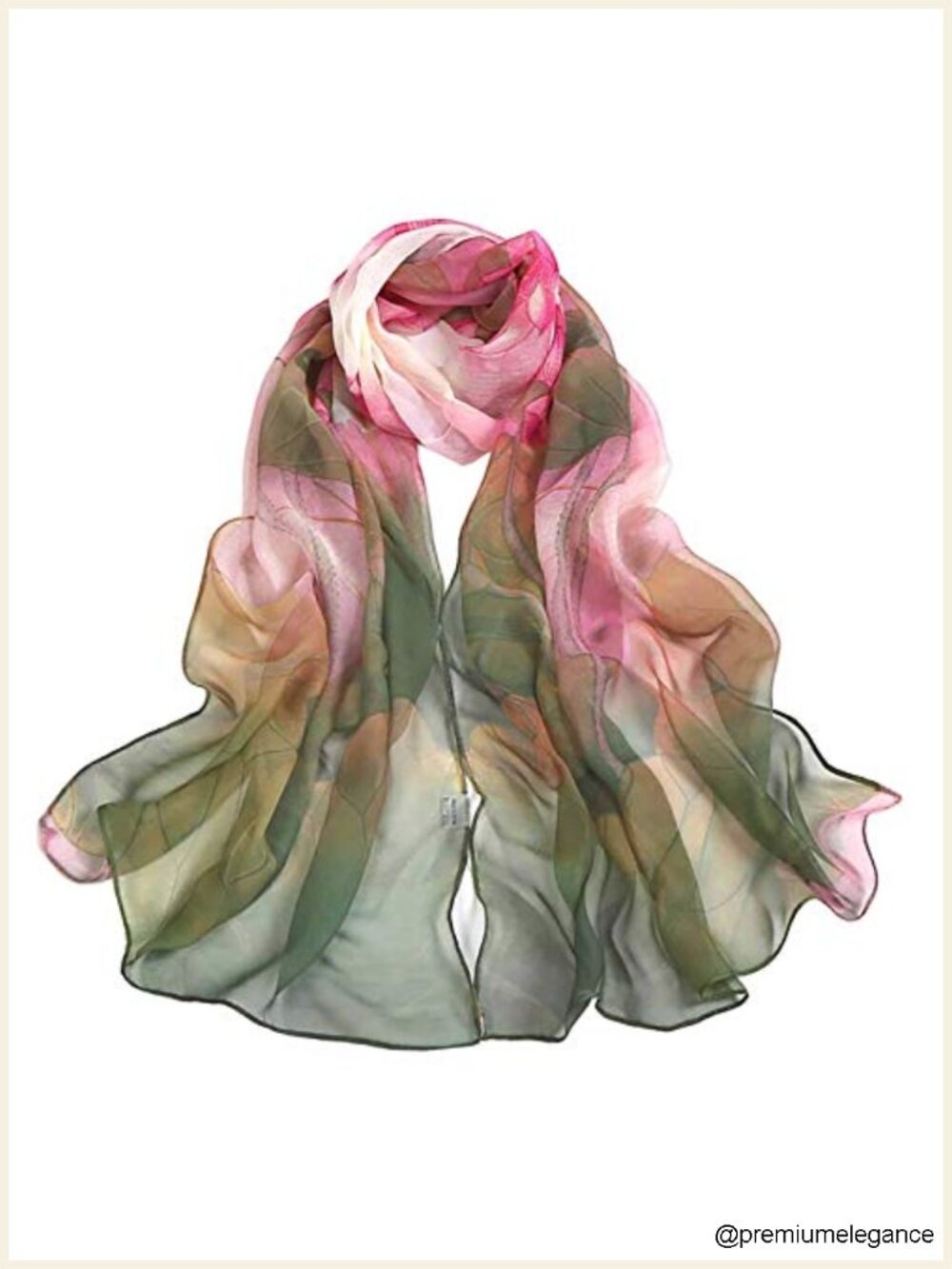 Lightweight Floral Print Fashion Scarf Shawl Wrap Polyester